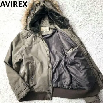 [ 레어 고급 ] AVIREX 플라이트 자켓 밀리터리 2XL 빅 로고