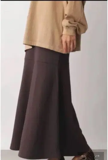 LEPSIM 쭈리 머메이드 스커트 브라운 FREE SIZE