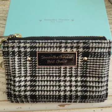 사만사 타바사 페티 초이스 하운드투스 체크 코인 케이스