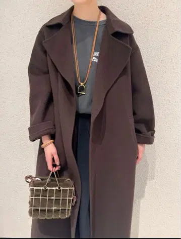 PLAGE 해밀턴 트렌치코트 울 super120's 브라운 38