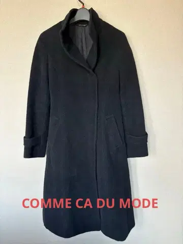 COMME CA DU MODE 블랙 롱 코트