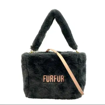 FURFUR 블랙 퍼 백 숄더