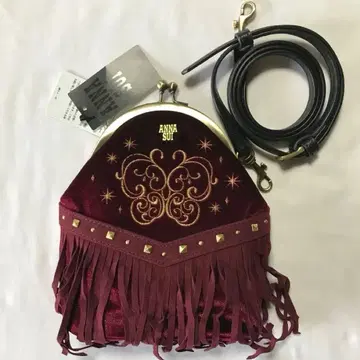 안나수이 가마구치 백 사선 백 미니백 (벨로아 프린지 백