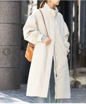 URBAN RESEARCH 스탠드 카라 코트 충전솜 롱 코트