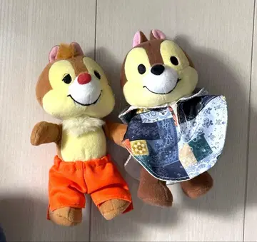 디즈니 누이모즈 칩과 데일 봉제 인형 2체 세트