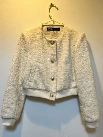 ZARA 자라 텍스처 봄버 자켓 S