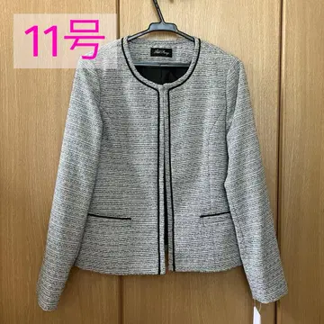 노카라 트위드 자켓 11호 세레모니 포멀 안감 포켓 포함