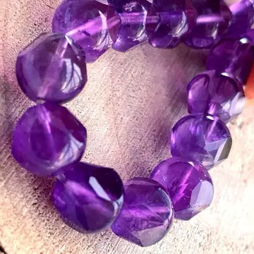 희귀한 컷 1점 천연 파워스톤 [자수정] 새상품