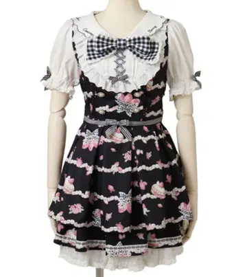 LIZLISA Creamy Berry 패턴 셋업 블랙