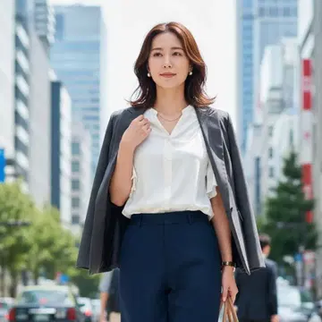 뷰티 앤 유스 스키퍼 블라우스 프릴 소매 페미닌 5916