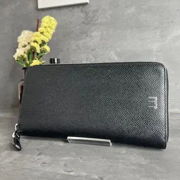 새상품급 dunhill 코트 지퍼 지갑 장지갑 라운드 지퍼 카도건