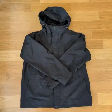 유니클로 남성용 블랙 후드 부착 자켓 후드티 XL