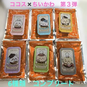 코코스 치이카와 (먼작귀) 콜라보 슬라이드 케이스 6종류 컴플리트