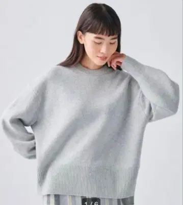 PLST 미들 게이지 크루넥 M 사이즈