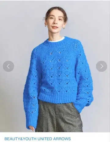BEAUTY&YOUTH UNITED ARROWS 블루 니트 새상품급