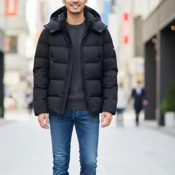 새상품급 타트라스 최근 모델 아고르도 다운 자켓 블랙 M 현행 택