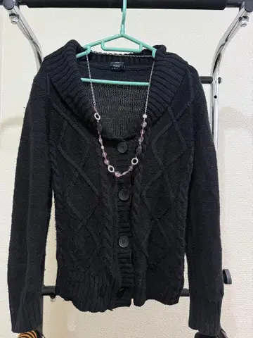 y2k 페어리 그런지 Faded Glory 블랙 가디건