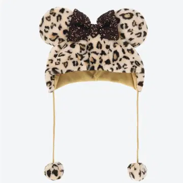 레오파드 무늬 미니 마우스 모자