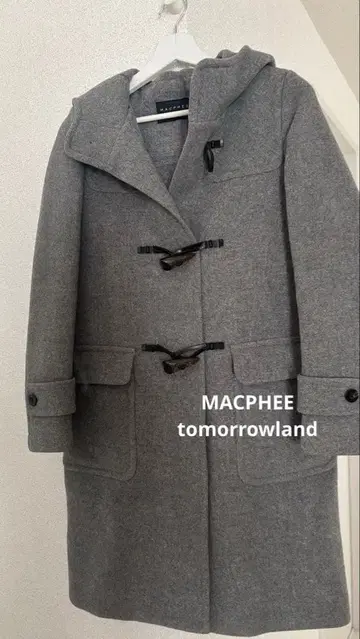 MACPHEE 그레이 더플 코트 투모로우랜드