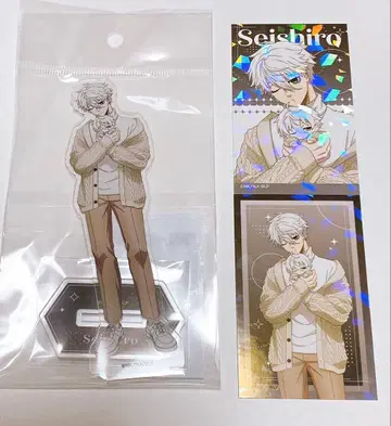 블루 록 나기 세이시로 다코 시리즈 아크릴 스탠드 홀로그램 카드