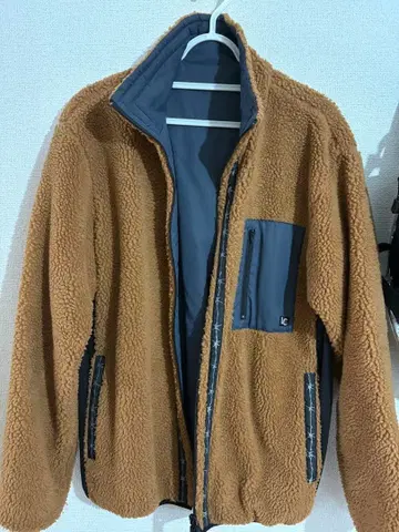 플리스 자켓 리버서블 (브라운 그레이)