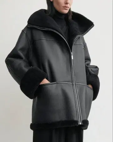 극미품 [ TOTEME/토템 ] 시어링 자켓 무스탕 코트 XS/S