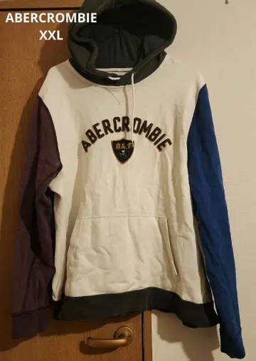 Abercrombie 컬러 블록 후드티 XXL