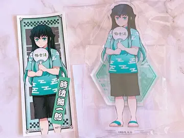 귀멸의 칼날 극락탕 콜라보 토키토 무이치로 아크릴 스탠드 스티커