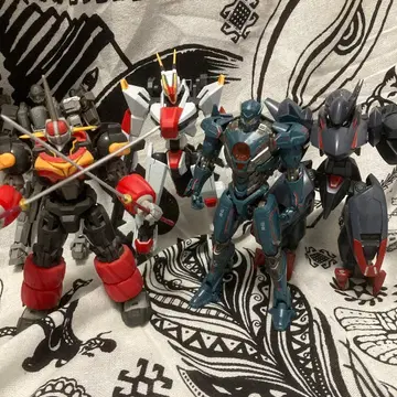 프라모델 조립 완료 5체 세트 정크