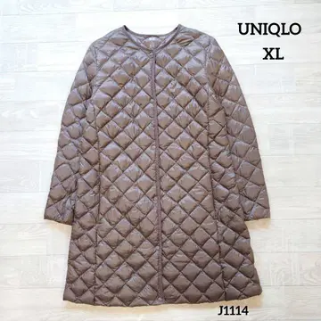 유니클로 울트라 라이트 다운 컴팩트 노카라 코트 [ XL ]