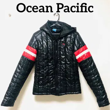 선착순 오션 퍼시픽 다운 점퍼 블랙 후드 부착