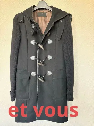 et vous 블랙 더플 코트