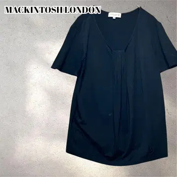 매킨토시 런던 플리츠 디자인 V넥 반팔 T셔츠 5249