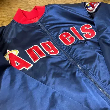 90년대 전반기 MLB 캘리포니아 엔젤스 새틴 점퍼 L 사이즈