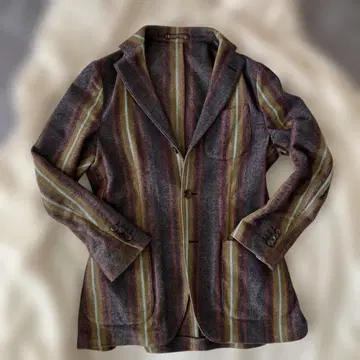 LARDINI 스트라이프 테일러드 자켓