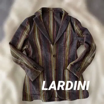 LARDINI 스트라이프 테일러드 자켓