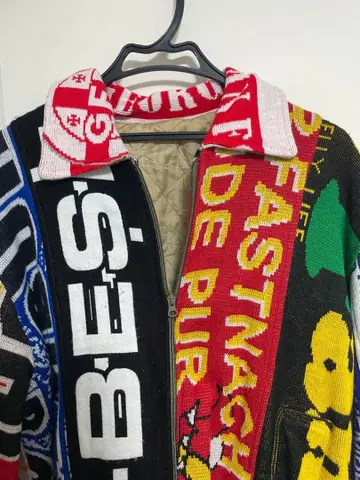 빈티지 풋볼 머플러 재구축 자켓