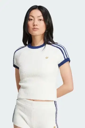 adidas 니트 프리미엄 풀 패션 니트 T셔츠