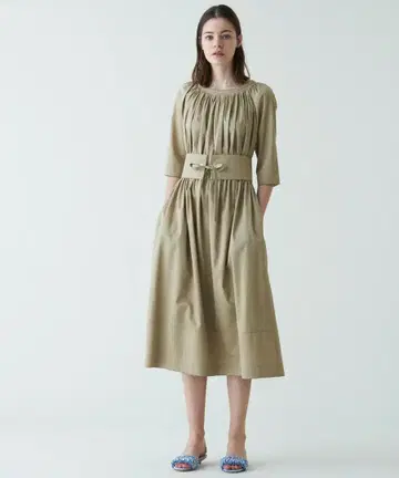 [컨디션 최상] 투모로우랜드 Ballsey 코튼 벨 원피스 36