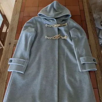 RESPIGHI 레스피기 그레이 후드 부착 더플 코트