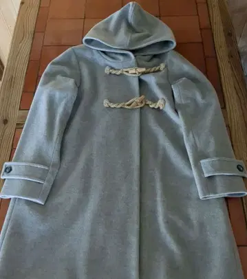 RESPIGHI 레스피기 그레이 후드 부착 더플 코트