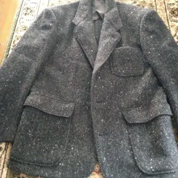 다크 그레이 트위드 자켓