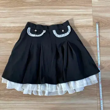 에블린 evelyn 트위드 프릴 스커트