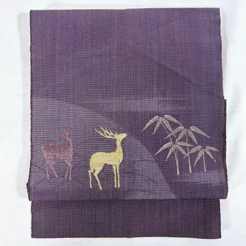 ON54 나고야 오비 보라색 사슴 새상품급 익명 배송 초특가 나고야 오비