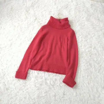 언타이틀 터틀넥 빅 니트 스웨터 2/M 울