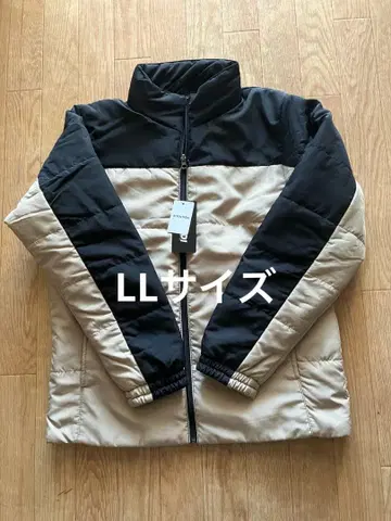 새상품 크림 아이보리 다운 자켓 LL 사이즈 투톤 컬러