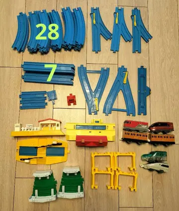 프라레일 부품 세트 역 차량 덤