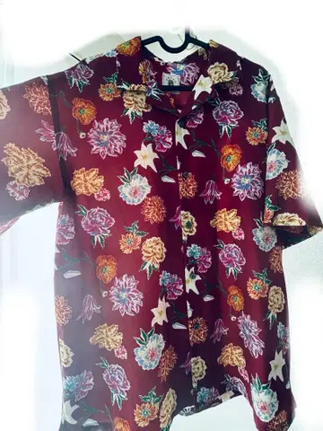 우타프리 쿠로사키 란마루 L 사이즈 하와이안 셔츠 KMUP