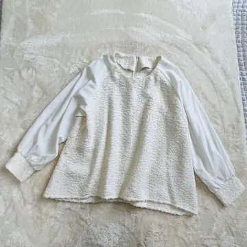 [컨디션 최상] ORVEAU 여성용 화이트 풀오버 블라우스