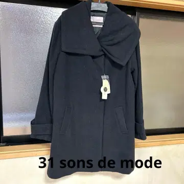 31 sons de mode 빅칼라 네이비 코트